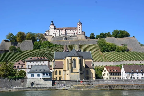 看法在城市 R吉尔Burg 巴伐利亚 区域下 Franconia — 图库照片