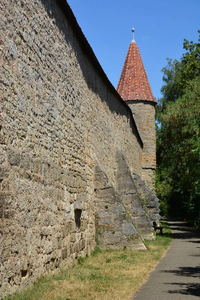 Rothenburg Alemania Vista Ciudad Histórica Rothenburg Tauber Baviera Región Franconia — Foto de Stock