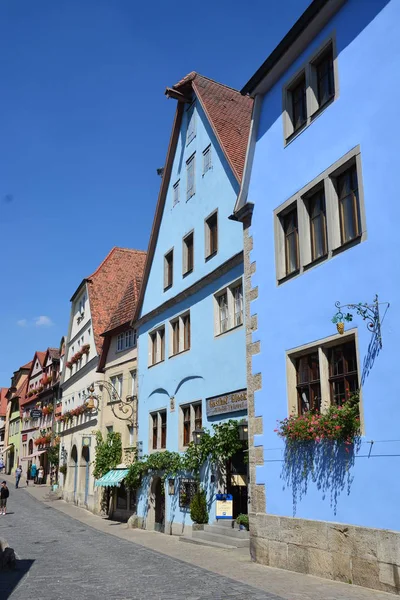 Zobacz Rothenburg Niemcy Zabytkowym Mieście Rothenburg Region Tauber Bawarii Środkowa — Zdjęcie stockowe