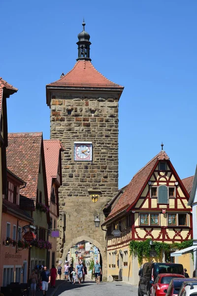 Rothenburg Německo Pohled Historickém Městě Rothenburg Tauber Bavorsko Region Střední — Stock fotografie