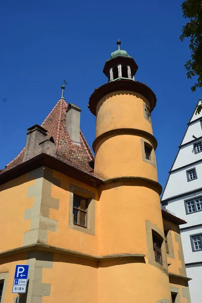 Rothenburg Německo Pohled Historickém Městě Rothenburg Tauber Bavorsko Region Střední — Stock fotografie