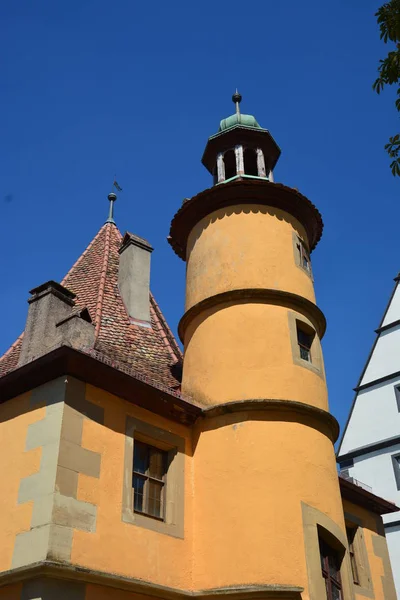 德国罗滕堡在德国塔伯 巴伐利亚 弗兰科尼亚中部地区的历史城镇罗滕堡 — 图库照片