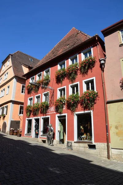 Rothenburg Deutschland Blick Die Historische Stadt Rothenburg Der Tauber Bayern — Stockfoto