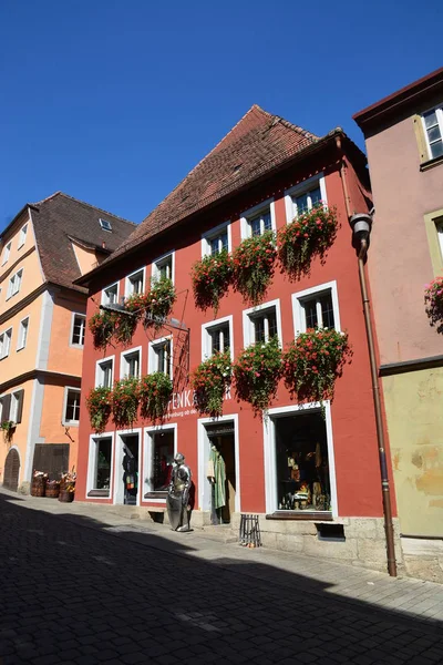 Rothenburg Tyskland Vyn Den Historiska Staden Rothenburg Regionen Tauber Bayern — Stockfoto