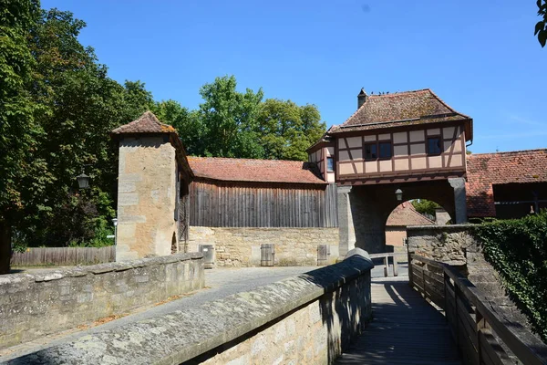 Подання Rothenburg Німеччина Історичних Місто Rothenburg Таубер Баварія Області Середня — стокове фото