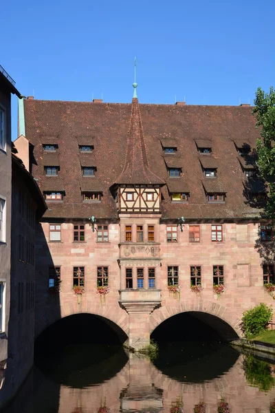 Vista Nella Città Norimberga Baviera Germania — Foto Stock