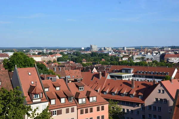 Vista Para Cidade Nuremberga Baviera Alemanha — Fotografia de Stock