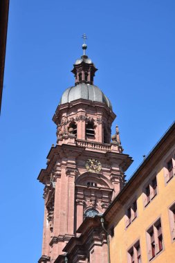 Şehir görünümü Wrzburg, Bavaria, bölge Lower Franconia, Almanya