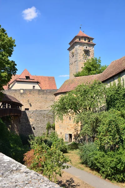 Rothenburg Alemania Vista Ciudad Histórica Rothenburg Tauber Baviera Región Franconia — Foto de Stock