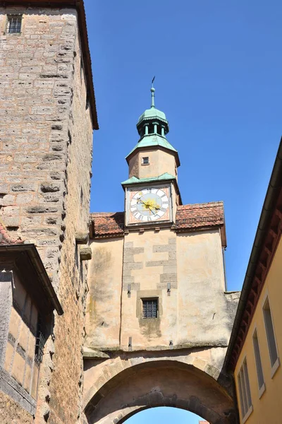 Rothenburg Alemania Vista Ciudad Histórica Rothenburg Tauber Baviera Región Franconia — Foto de Stock