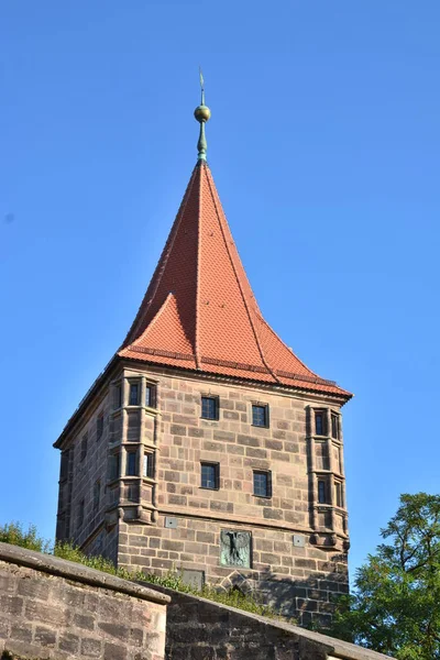 Blick Die Stadt Nürnberg Bayern Deutschland — Stockfoto