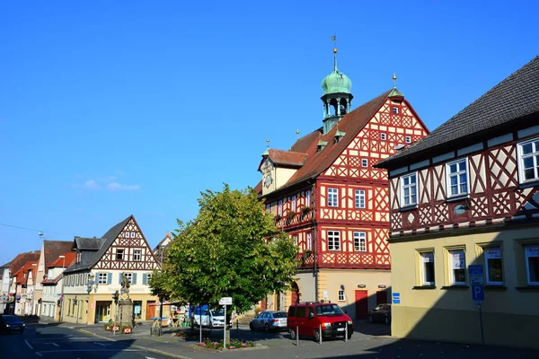 在巴特斯塔塞尔施泰因镇 巴伐利亚 地区上部弗兰科尼亚 — 图库照片