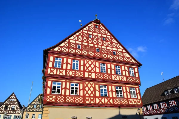 Zobrazit Městě Špatného Staffelsteinu Bavorsko Region Horní Franky Německo — Stock fotografie