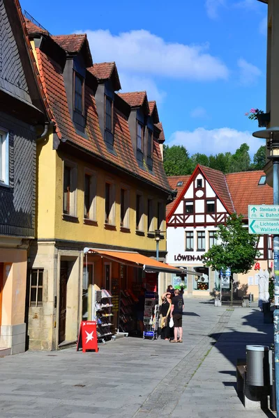 Kronach Deutsche Sicht Der Historischen Stadt Kronach Bayern Region Oberfranken — Stockfoto