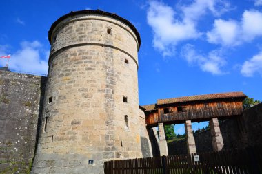 Kronach, Almanya Tarih Kronach, Bavaria, bölge Upper Franconia, Almanya tarihi kenti yakınında Rosenberg kale görünümü