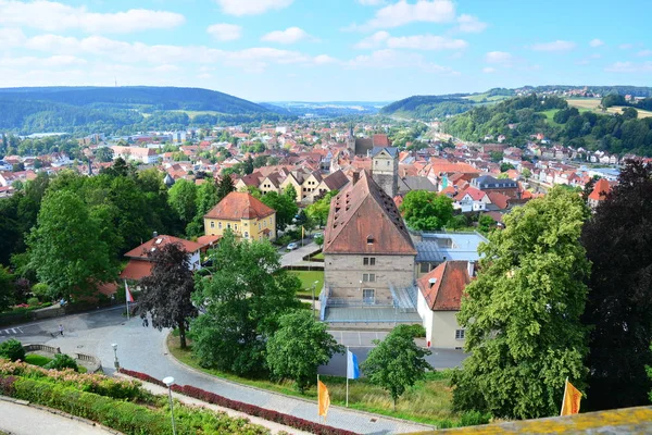 Kronach Németország Kilátás Történelmi Város Kronach Bajorország Régió Oberfranconia Németország — Stock Fotó