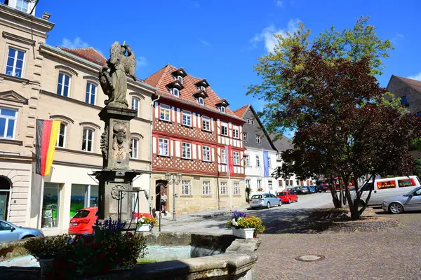 Kronach Németország Kilátás Történelmi Város Kronach Bajorország Régió Oberfranconia Németország — Stock Fotó