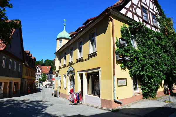 Kronach Niemcy Widok Historycznym Mieście Kronach Bawaria Region Górna Frankonia — Zdjęcie stockowe