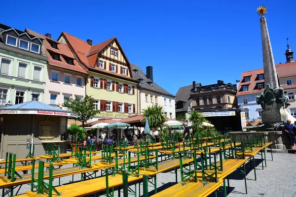 Vista Histórica Ciudad Kulmbach Baviera Región Alta Franconia Alemania —  Fotos de Stock