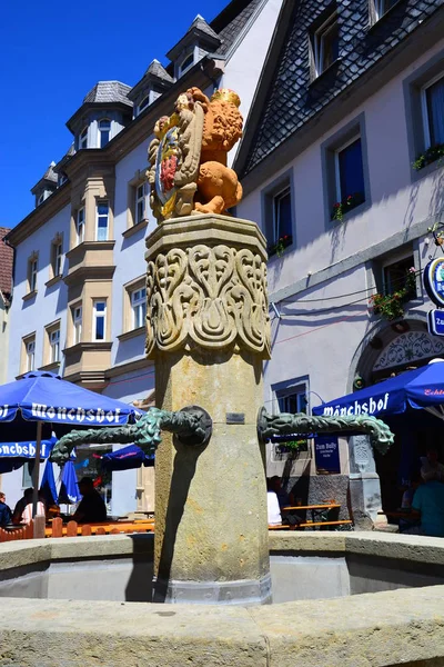 Nézd Történelmi Város Kulmbach Bajor Régióban Felső Frankföld Németország — Stock Fotó