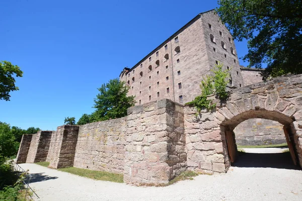 Visualizza Plassenburg Castello Vicino Alla Città Kulmbach Baviera Regione Alta — Foto Stock