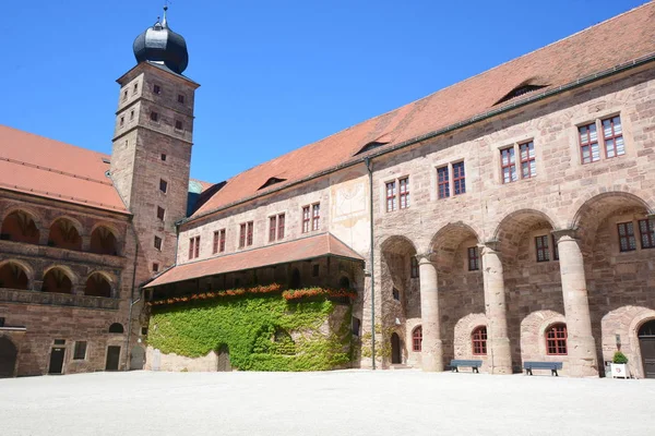 Visualizza Plassenburg Castello Vicino Alla Città Kulmbach Baviera Regione Alta — Foto Stock