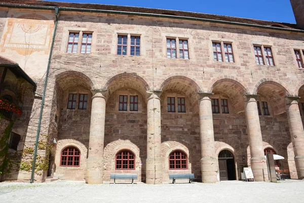 Zobrazit Plassenburg Hradu Nedaleko Města Kulmbach Bavorsko Region Horní Franky — Stock fotografie