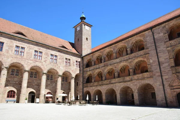 Visualizza Plassenburg Castello Vicino Alla Città Kulmbach Baviera Regione Alta — Foto Stock