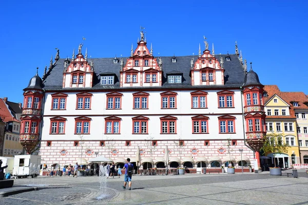 Vista Sulla Città Coburgo Baviera Regione Alta Franconia Germania — Foto Stock