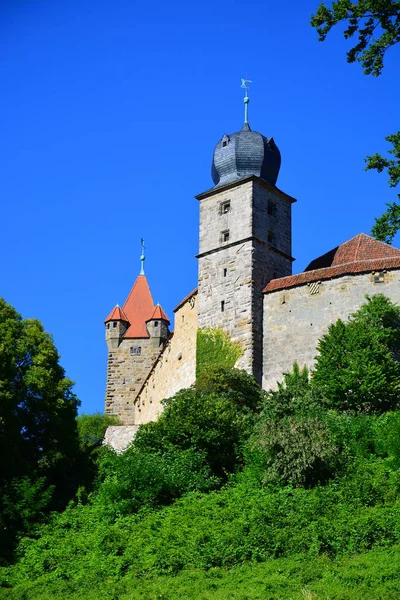 Blick Auf Veste Coburg Burg Bei Coburg Region Oberfranken Bayern — Stockfoto