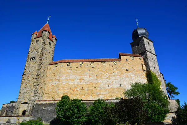 Вид Замок Veste Coburg Біля Кобург Регіон Верхньої Франконія Баварія — стокове фото