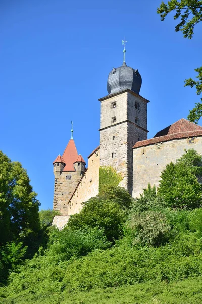 Вид Замок Весте Кобург Возле Озила Регион Upper Franconia Бавария — стоковое фото