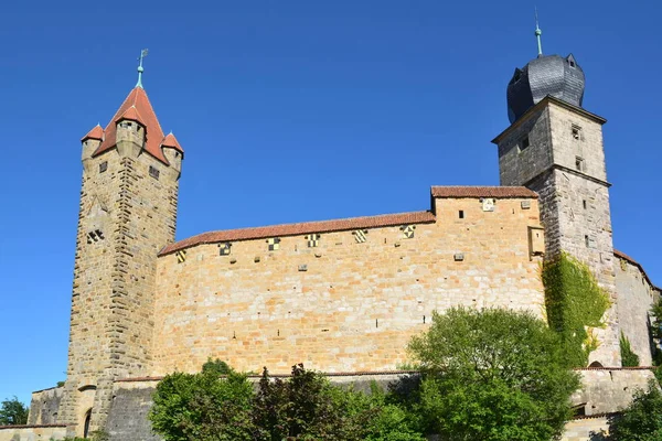 Вид Замок Veste Coburg Біля Кобург Регіон Верхньої Франконія Баварія — стокове фото