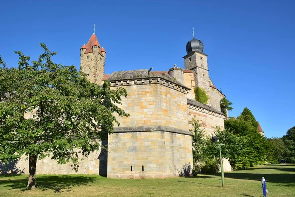 Vista Sobre Castelo Veste Coburg Perto Coburgo Região Alta Francónia — Fotografia de Stock