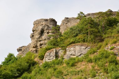 Kötü Staffelstein kasaba Bavyera, bölge üst Franconia, Almanya yakınındaki Masa Dağı Staffelberg görüntüleyin