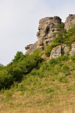 Kötü Staffelstein kasaba Bavyera, bölge üst Franconia, Almanya yakınındaki Masa Dağı Staffelberg görüntüleyin