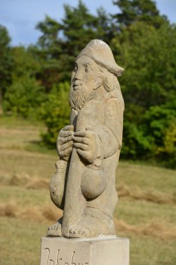 Kötü Staffelstein kasaba Bavyera, bölge üst Franconia, Almanya yakınındaki Masa Dağı Staffelberg görüntüleyin