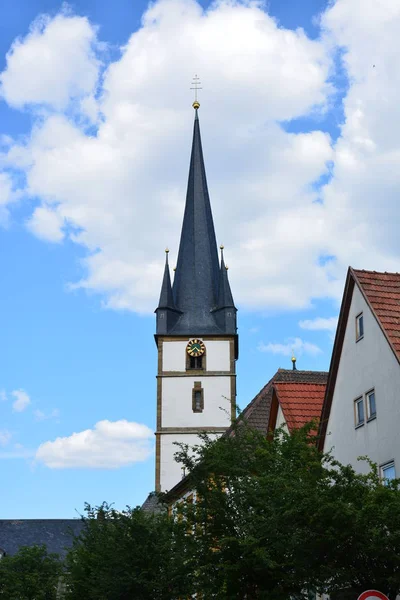 Vista Nella Città Bad Staffelstein Baviera Regione Alta Franconia Germania — Foto Stock