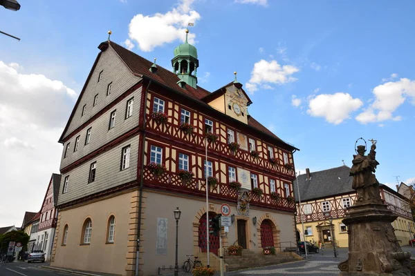 View Town Bad Staffelstein Bavaria Region Upper Franconia Germany — Stock Photo, Image