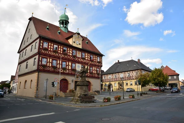 Zobacz Regionie Miasto Bad Staffelstein Bawarii Rejencji Górna Frankonia — Zdjęcie stockowe