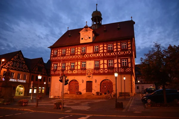 Vue Dans Ville Bad Staffelstein Bavière Région Haute Franconie Allemagne — Photo