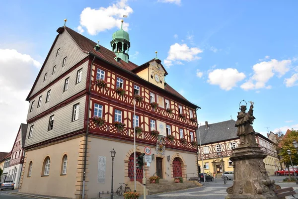 Kijk Stad Van Bad Staffelstein Beieren Regio Upper Franconia Duitsland — Stockfoto