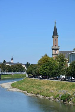 Salzburg, Avusturya - Salzburg, Avusturya tarihi şehir görünümünde