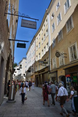 Salzburg, Avusturya - Salzburg, Avusturya tarihi şehir görünümünde