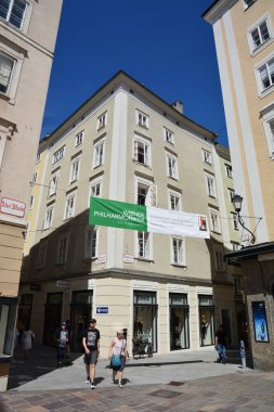 Salzburg, Avusturya - Salzburg, Avusturya tarihi şehir görünümünde