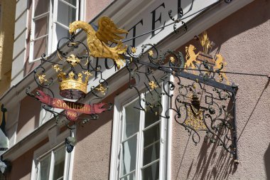 Salzburg, Avusturya - Salzburg, Avusturya tarihi şehir görünümünde