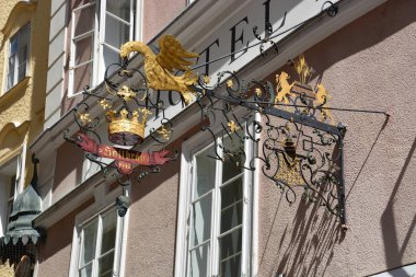 Salzburg, Avusturya - Salzburg, Avusturya tarihi şehir görünümünde