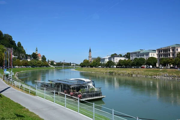 Salzburg Oostenrijk Weergave Het Historische Stadscentrum Van Salzburg Oostenrijk — Stockfoto