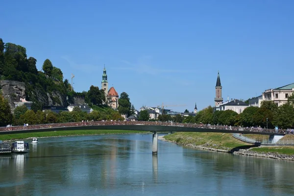 Salzburg Austria Blick Die Historische Stadt Salzburg Österreich — Stockfoto