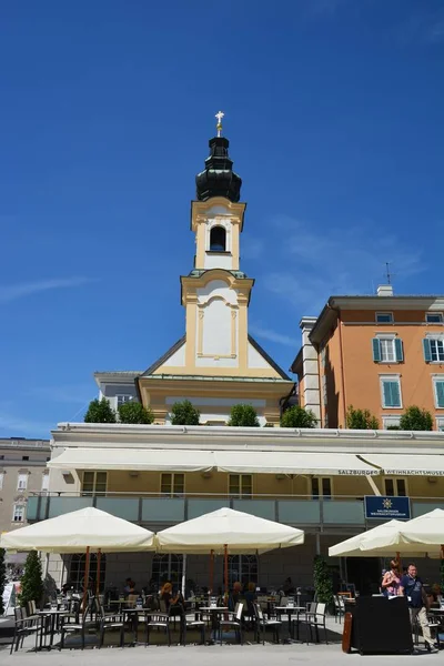 Salzburg Rakousko Pohled Historickém Městě Salzburg Rakousko — Stock fotografie